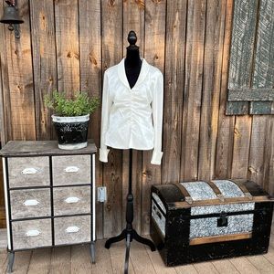 Vintage Delaru dressy occasion, ruched blouse size 12